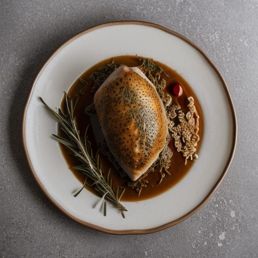 Farsed Fesaunt - Pheasant or Chicken Stuffed With Spiced. recipe image