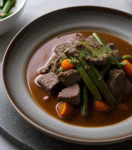 Fassoulia (Beef and Green Bean Stew recipe image