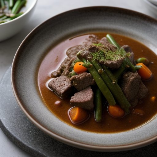 Fassoulia (Beef and Green Bean Stew recipe image