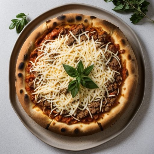 Fast With Five: Cheesy Sloppy Joe Pizza recipe image