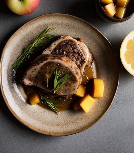 Fast With Five: Fruited Pork Chops With Squas recipe image