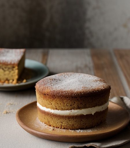 Fat-Free Apple Coffeecake (Ovo Lacto recipe image