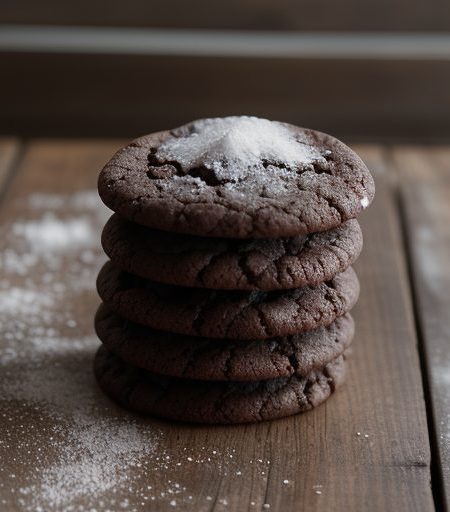 Fat-Free Chewy Chocolate Cookies recipe image