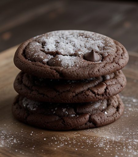 Fat-Free Chewy Chocolate Cookies recipe image