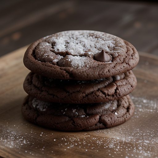 Fat-Free Chewy Chocolate Cookies recipe image