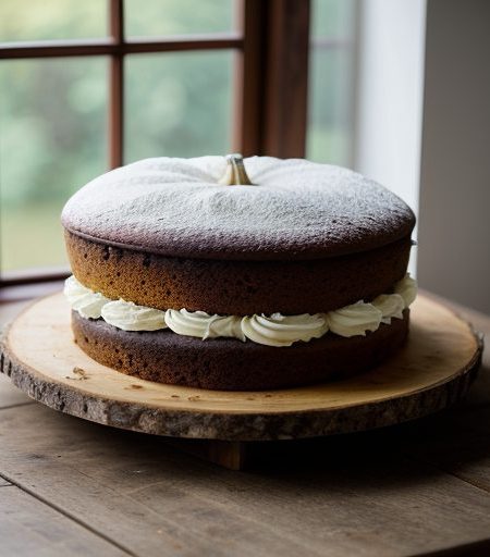 Fat-Free Pumpkin Raisin Cake recipe image