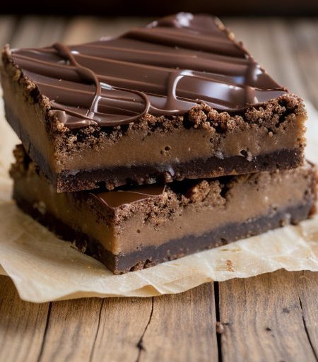 Favorite Chocolate Carmel Nut Bars recipe image