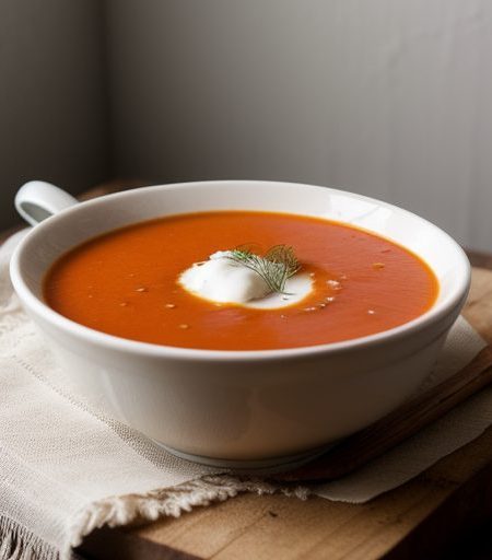 Feher Paradicsomleves (White Tomato Soup recipe image