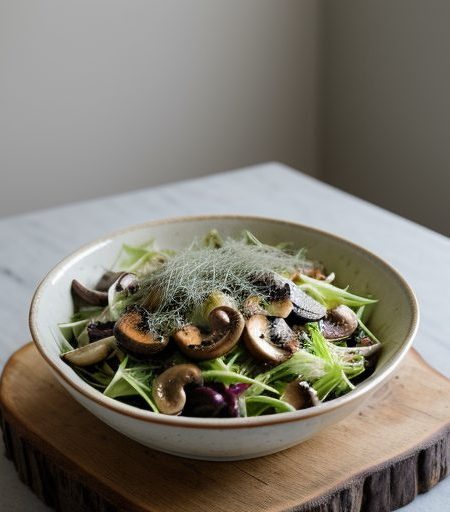 Fennel, Mushroom and Parmesan Salad recipe image