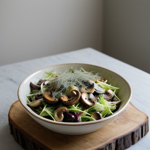 Fennel, Mushroom and Parmesan Salad recipe image
