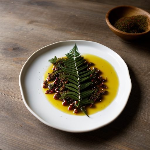 Fern Tips Vinaigrette recipe image