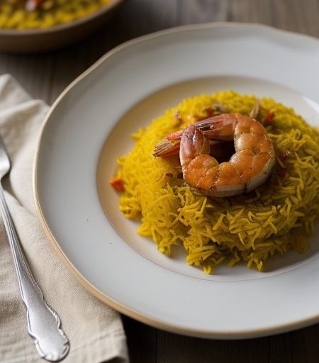 Festival Shrimp & Saffron Rice recipe image