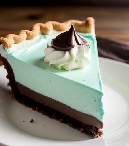 Festive Frozen Mint Pie recipe image