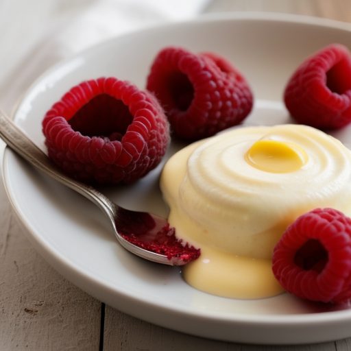 Festive Triple Crimson Fruit With Elegant Eggnog Sauce recipe image