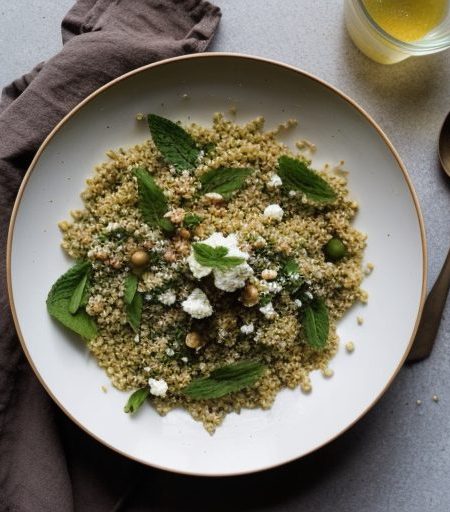 Feta & Mint Bulgur Salad recipe image