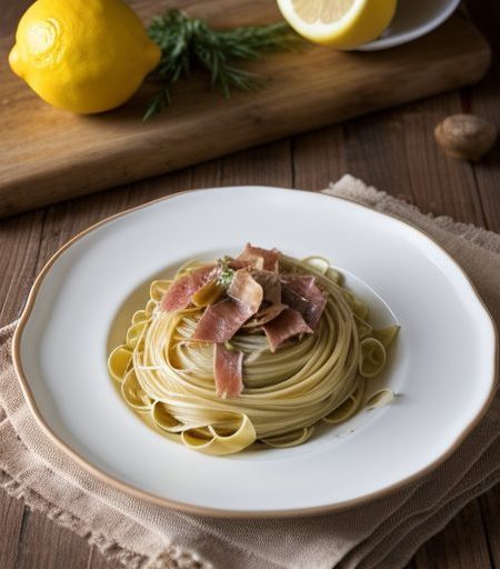 Fettuccine Al Carciofi recipe image