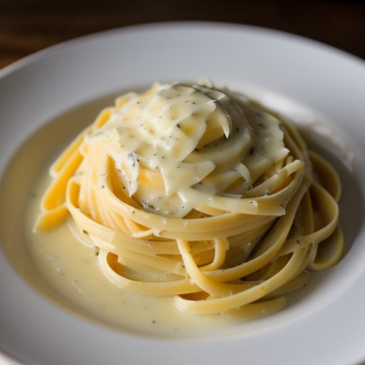 Fettuccine Alfredo (Cheddar Sauce recipe image