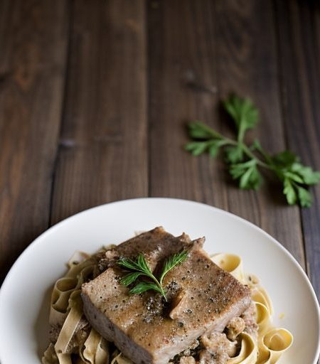 Fettuccine & Pork Casserole recipe image