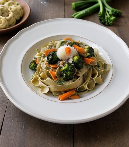 Fettuccine Primavera recipe image