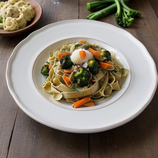 Fettuccine Primavera recipe image