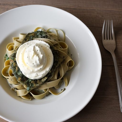 Fettuccine W/Cream, Basil, and Romano SSS recipe image