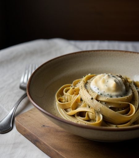 Fettuccine With Creamy Squash Sauce recipe image