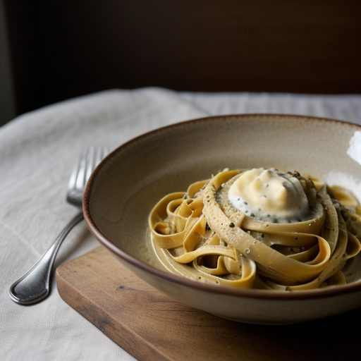 Fettuccine With Creamy Squash Sauce recipe image