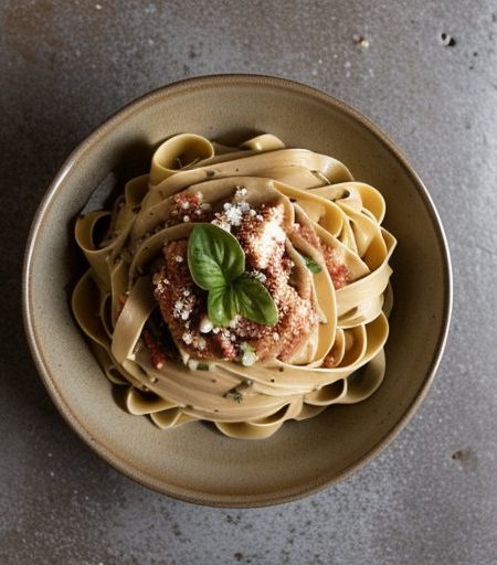 Fettuccine With Sauce Mediterranee recipe image