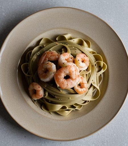 Fettuccine With Shrimp recipe image