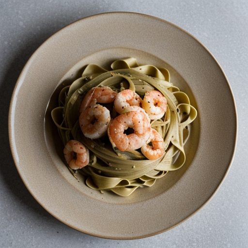 Fettuccine With Shrimp recipe image