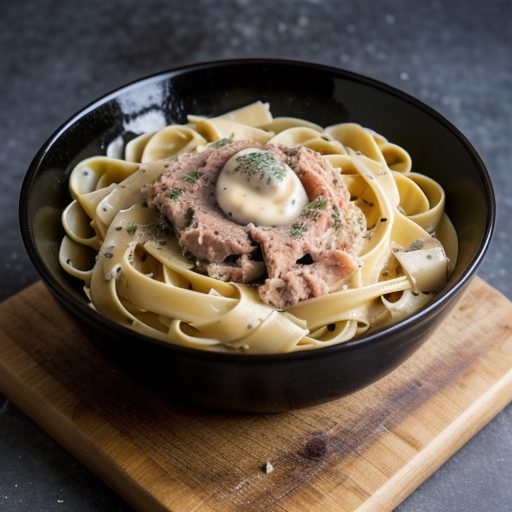 Fettuccine With Tuna Sauce recipe image
