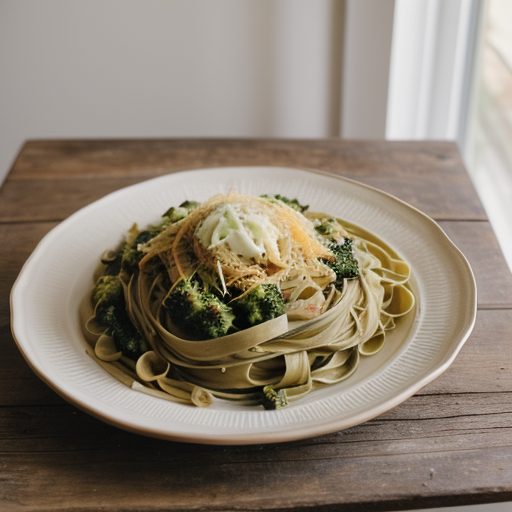 Fettuccine With Winter Vegetables recipe image