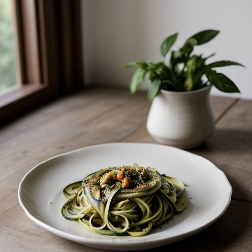 Fettuccine With Zucchini recipe image