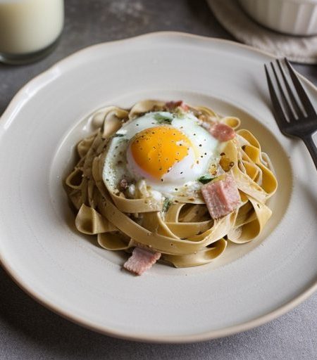 Fettucine Carbonara (5 PTS recipe image
