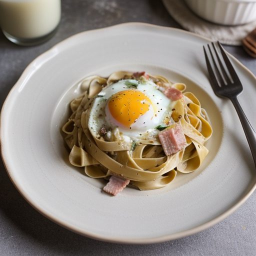 Fettucine Carbonara (5 PTS recipe image