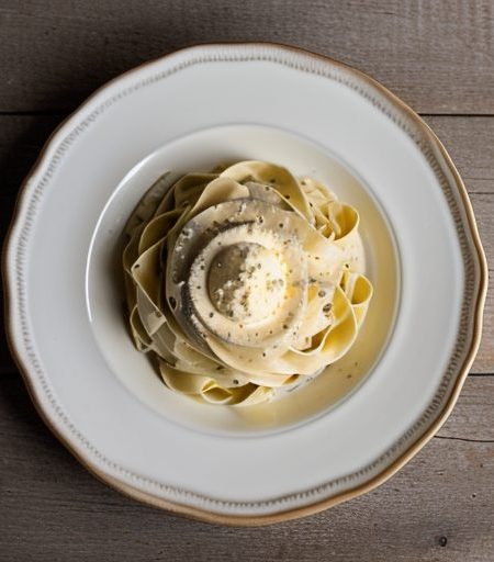 Fettucine With Butter & Cream - Fettuccine All'alfredo recipe image