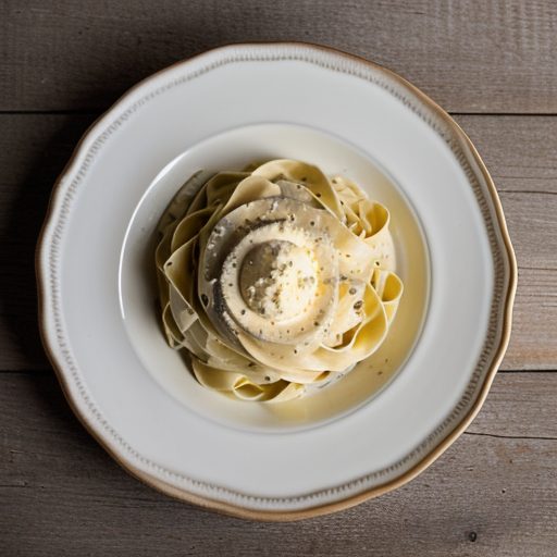 Fettucine With Butter & Cream - Fettuccine All'alfredo recipe image