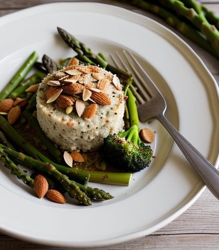 Fetuccine Primavera With Toasted Almonds recipe image