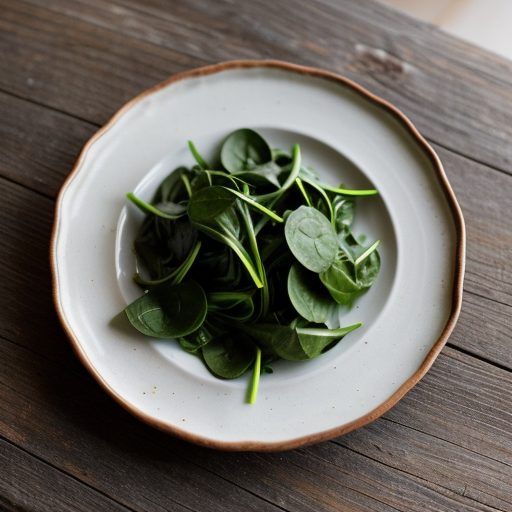 Field of Greens Wilted Spinach W/ Lemon & Pin recipe image