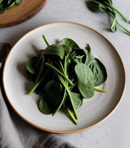 Field of Greens" Wilted Spinach W/ Lemon and Pine Nuts recipe image