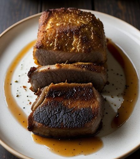 Fiery Pork & Winter Bamboo Shoots Over Snow recipe image
