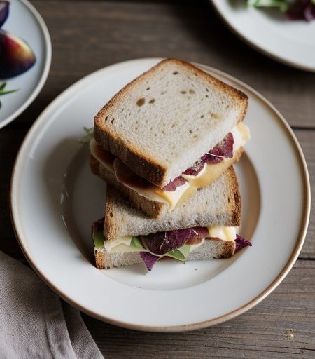 Fig & Prosciutto Sandwiches - Martha Stewar recipe image