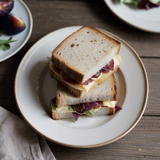 Fig & Prosciutto Sandwiches - Martha Stewar recipe image