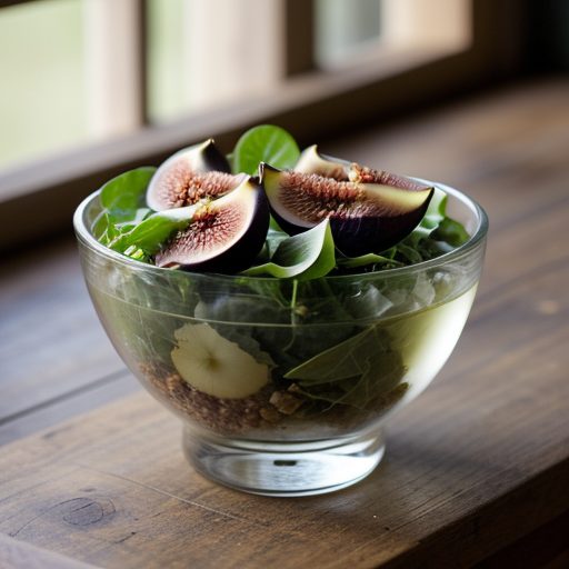 Fig Salad With Greens & Walnuts recipe image