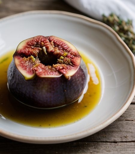 Figs Poached in White Wine & Fresh Thyme recipe image