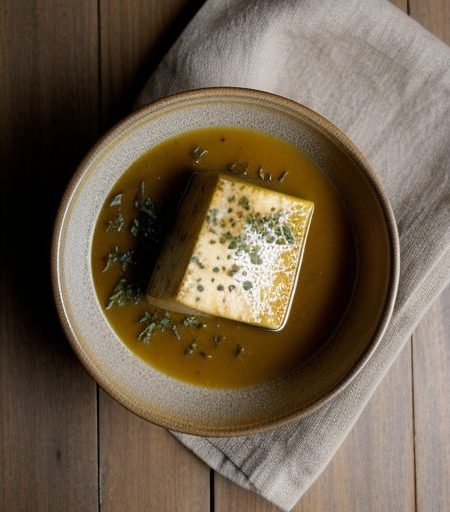 Filet De Tofu With Apricot Dijon Sauce recipe image