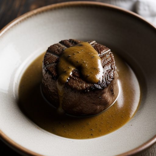 Filet Mignon With Dijon Brandy Sauce recipe image