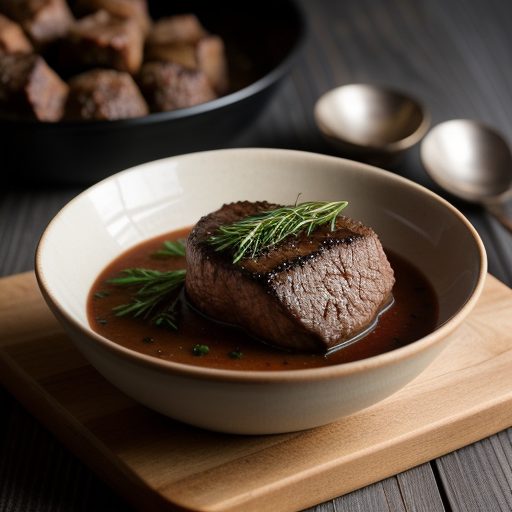 Filet Mignon With Medeira Wine Sauce recipe image