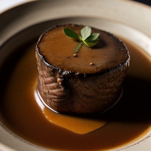 Filet Mignon With Mushroom-Wine Sauce recipe image