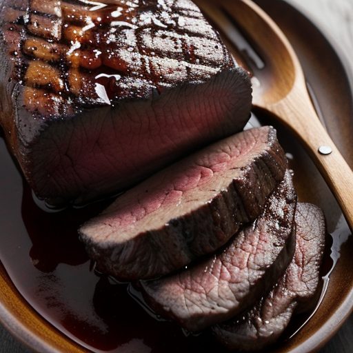Filet Mignon With Pasilla Chile BBQ Sauce recipe image
